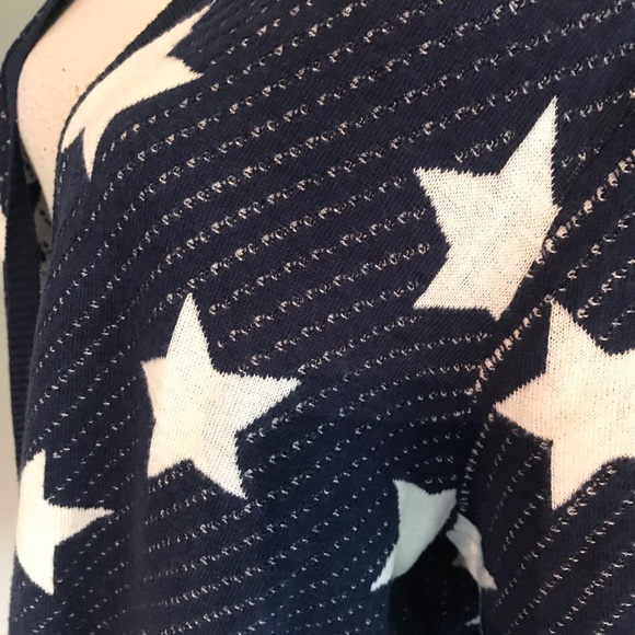 Lane Bryant 14 16 open cardigan with stars - Picture 3 of 4
